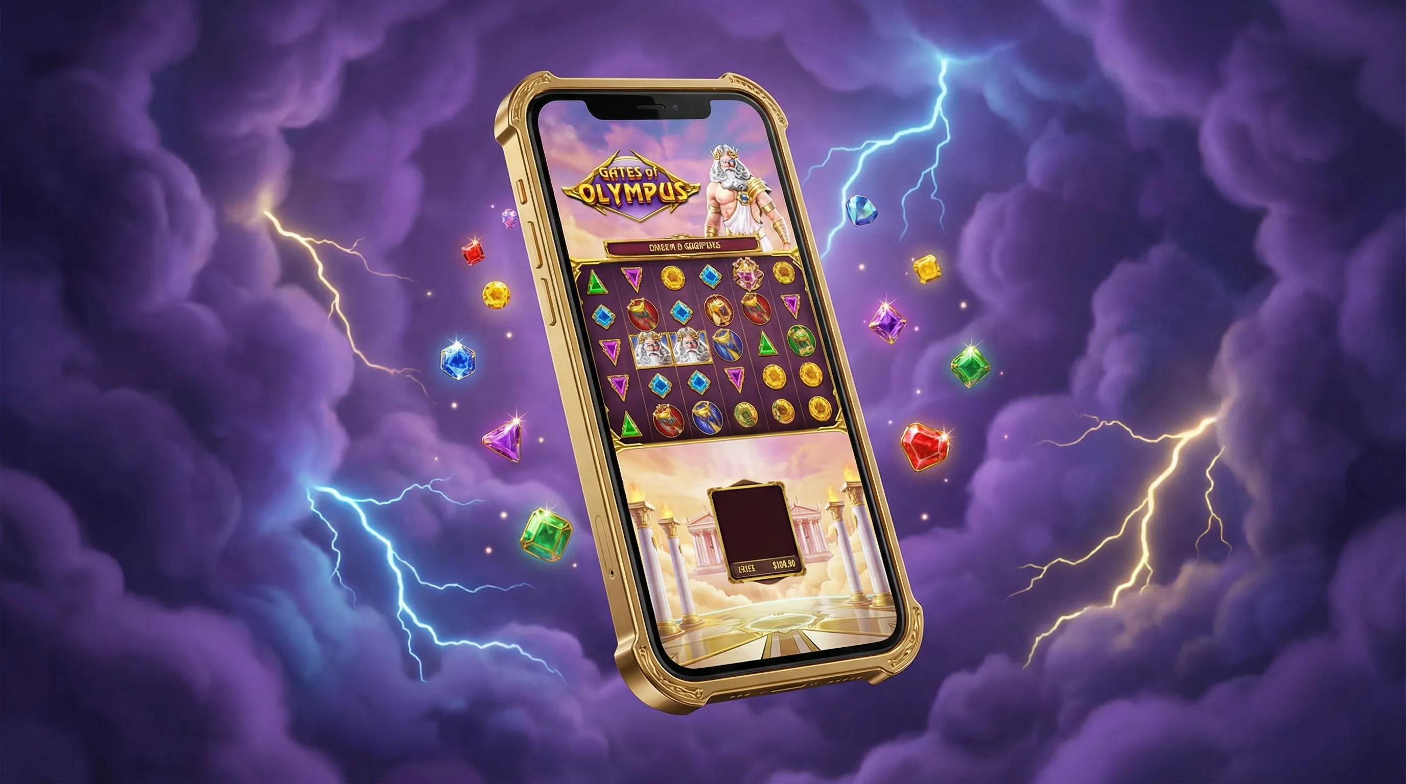 Aplicativo móvel luckbet em smartphone